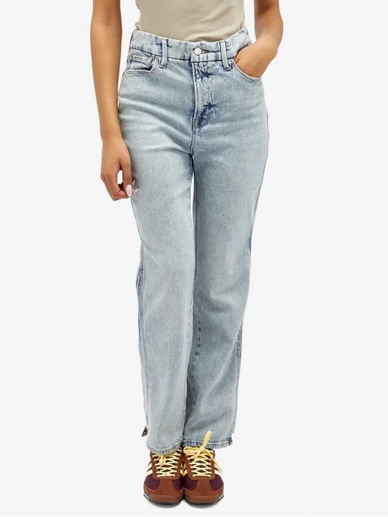 Good American Good Curve Straight Step Jeans in Indigo Wash Size 12/31 - Picture 1 of 10